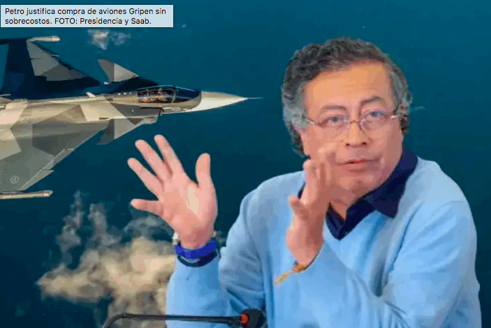 Petro defiende compra de aviones Gripen y responde por Verónica Alcocer en medio de polémica nacional